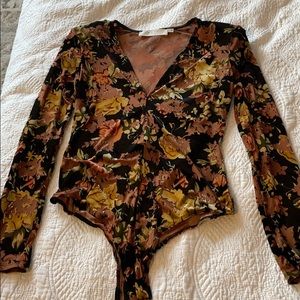 ASTR the Label Velvet Bodysuit